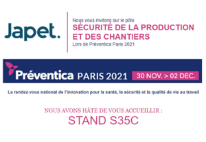 Japet au Salon Préventica Paris